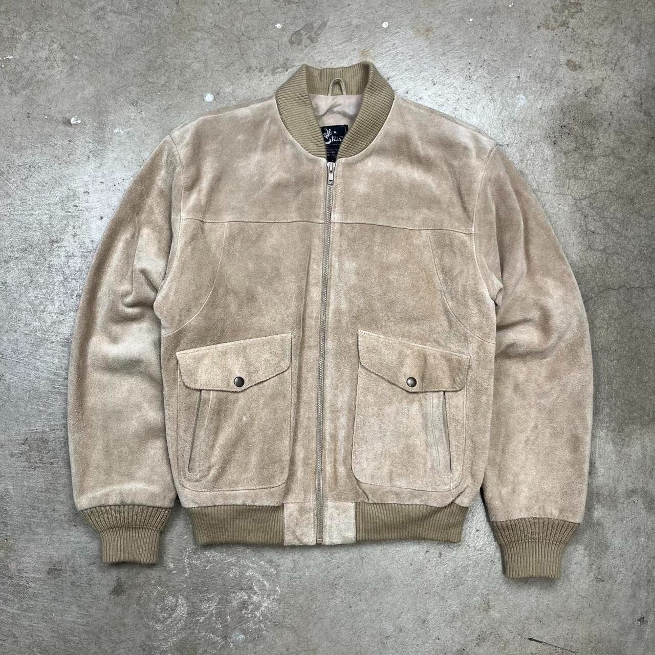 Vintage Alan Stuart Jacket split leather suede fu… - image 1