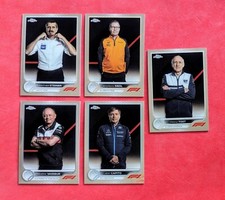 2022 Topps Chrome F1 Team Principal 5 Card Lot Jost Tost Siedl Vasseur Steiner