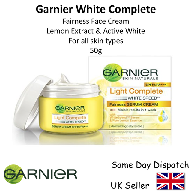 Garnier White Complete Light Cream Improves Fairness & Reduces Dark