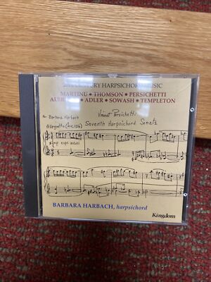 20th Century Harpsichord Music - Martinu, Thomson, Persichetti, Albright Adlr CD