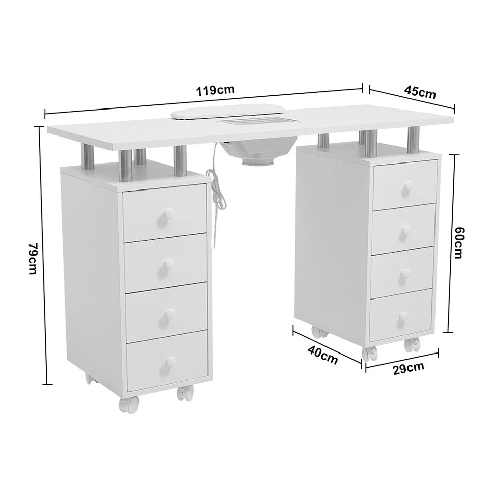 Maniküretisch Nageltisch Nagelrekonstruktion Profi Salon mit Staubabsaugung - Bild 3 von 4