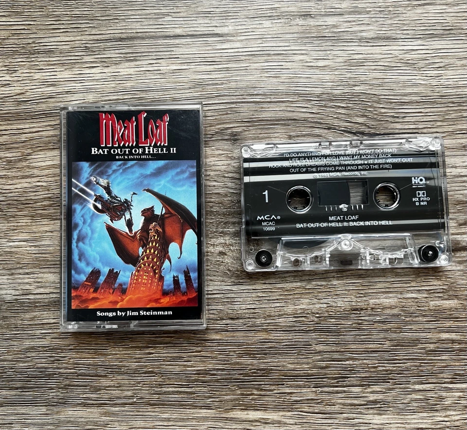 Meat Loaf- Bat Out Of Hell II - Cassette Tape MCAC10699 Dolby Digital Vintage - Image 4 of 4