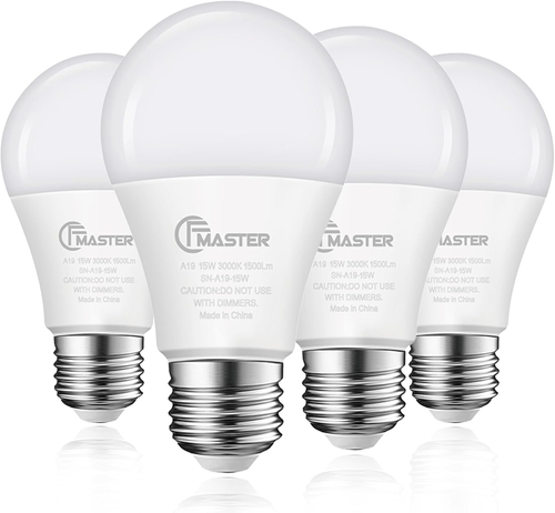 A19 LED Light Bulb, LED Bulbs 100 Watt Equivalent, 3000K Warm Light Bulbs, 1500