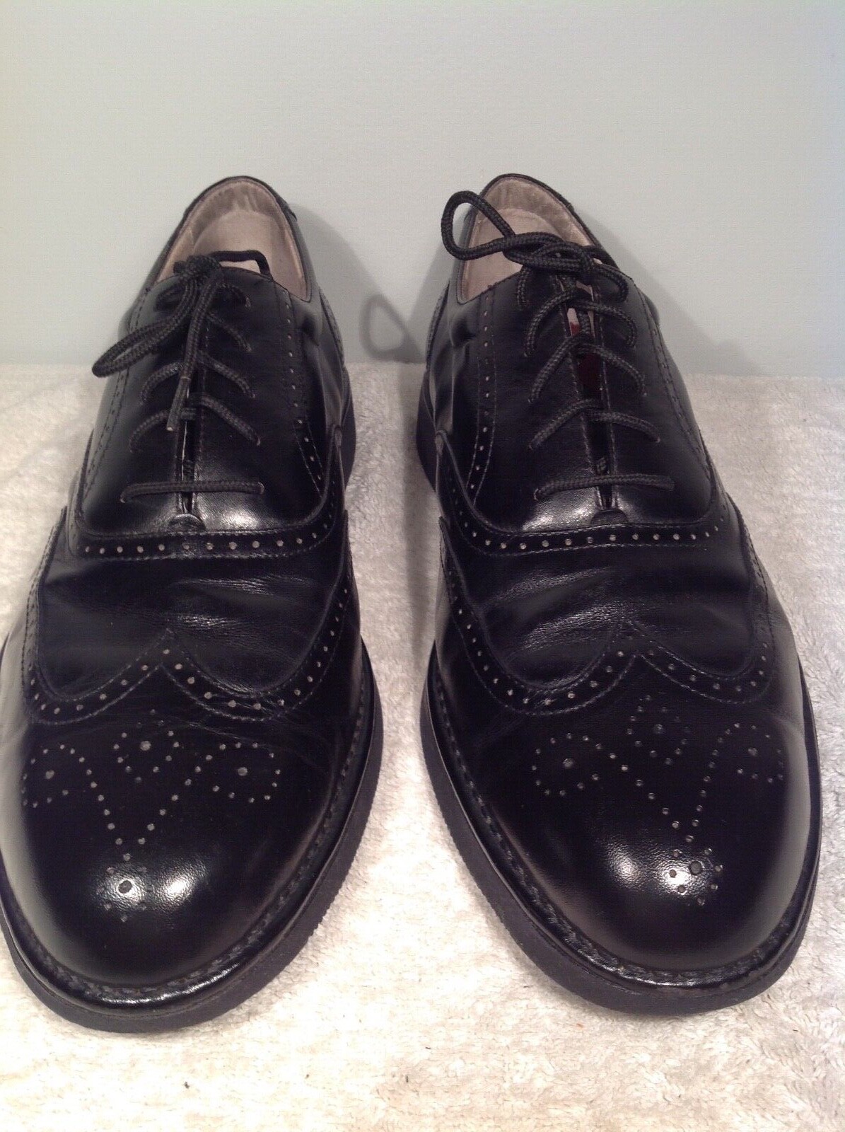 SAOLA Rockport #3678 Oxford a coda di rondine nere originali US da uomo taglia 11 5 M