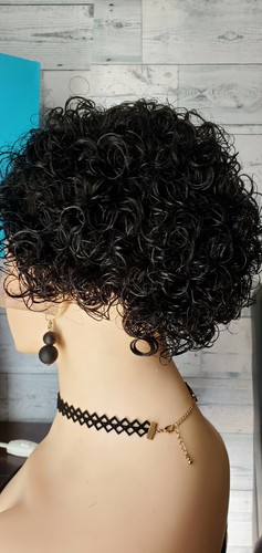 Short Curly Human Hair None Lace pixie Wigs for Black Women. WIG SHIA BG/30 - 第 34/37 張圖片
