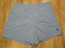 Caribbean Roundtree  Yorke Size Medium Light Blue New Men's Swim Trunks Shorts