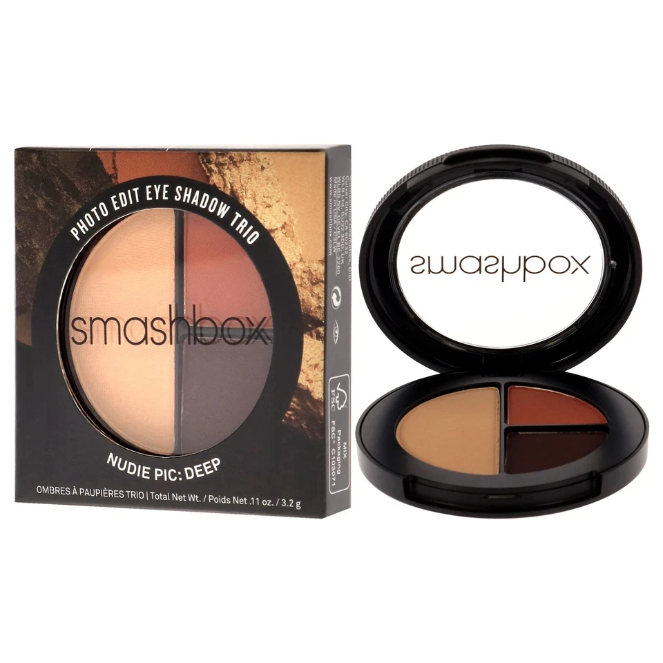 SmashBox Photo Edit Trio Deep Eye Shadow Blendable Cranberry Travel Size 0.11 Oz - Image 4 of 4