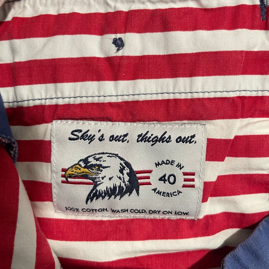 Chubbies Shorts Mens 40 Blue Chino Stretch Golf Casual Flat Front Outdoor