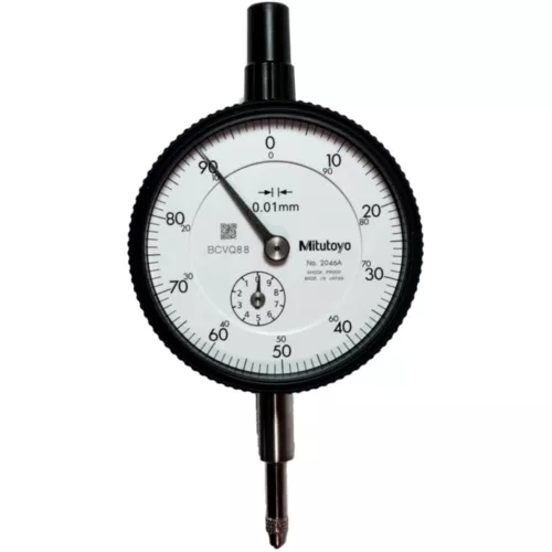 Mitutoyo 2046A Dial Indicator 10mm 0.01mm Range, Dial Gauge, Lug Back
