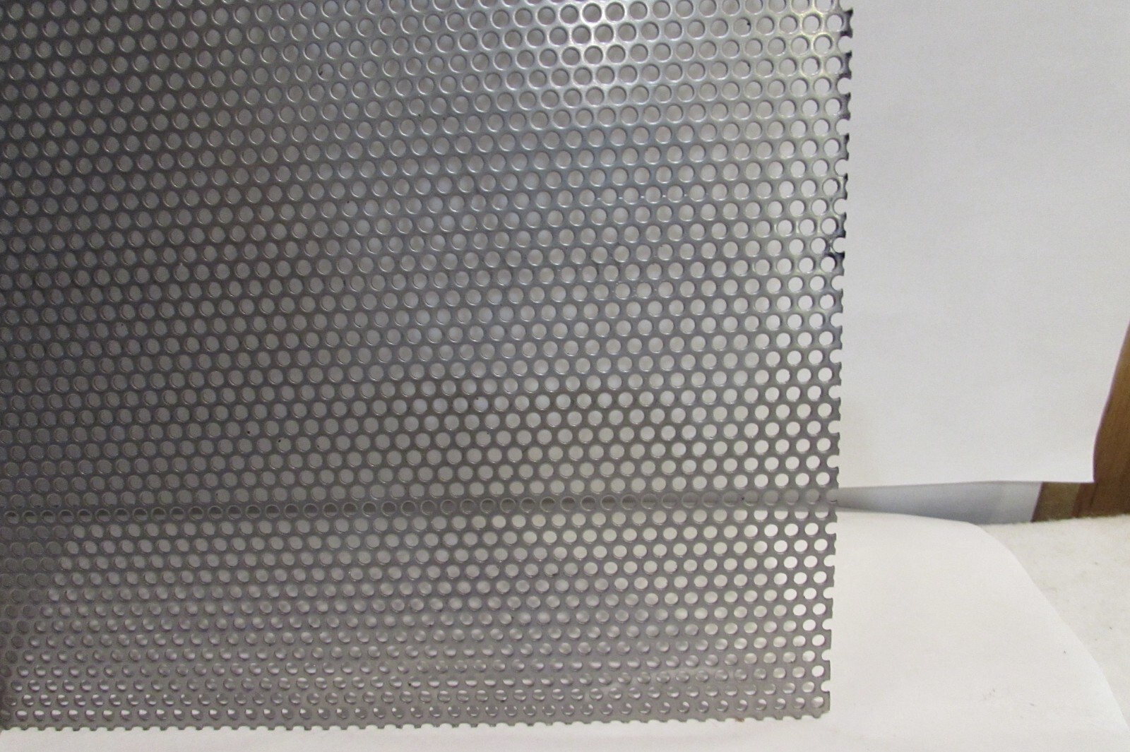 1/8" HOLES 18 GAUGE  304 STAINLESS STEEL PERFORATED SHEET  4-1/2" X 22"