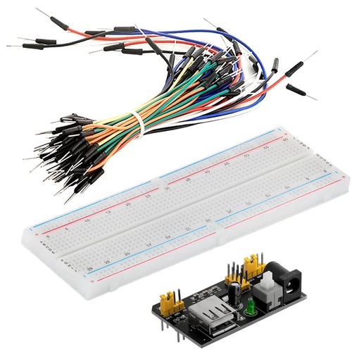 Netzteil Adapter MB102 + 830 Kontakte Breadboard + 65 Stücke Jumper Wire - Bild 7 von 10