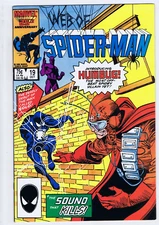 Web of Spider-Man #19 Marvel 1986 The Sound That Kills! 1st appearance of Humbug