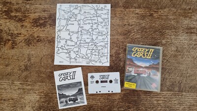AMSTRAD CPC 464 - CRAZY CARS II 2 #BG17 CIB TITUS MAP