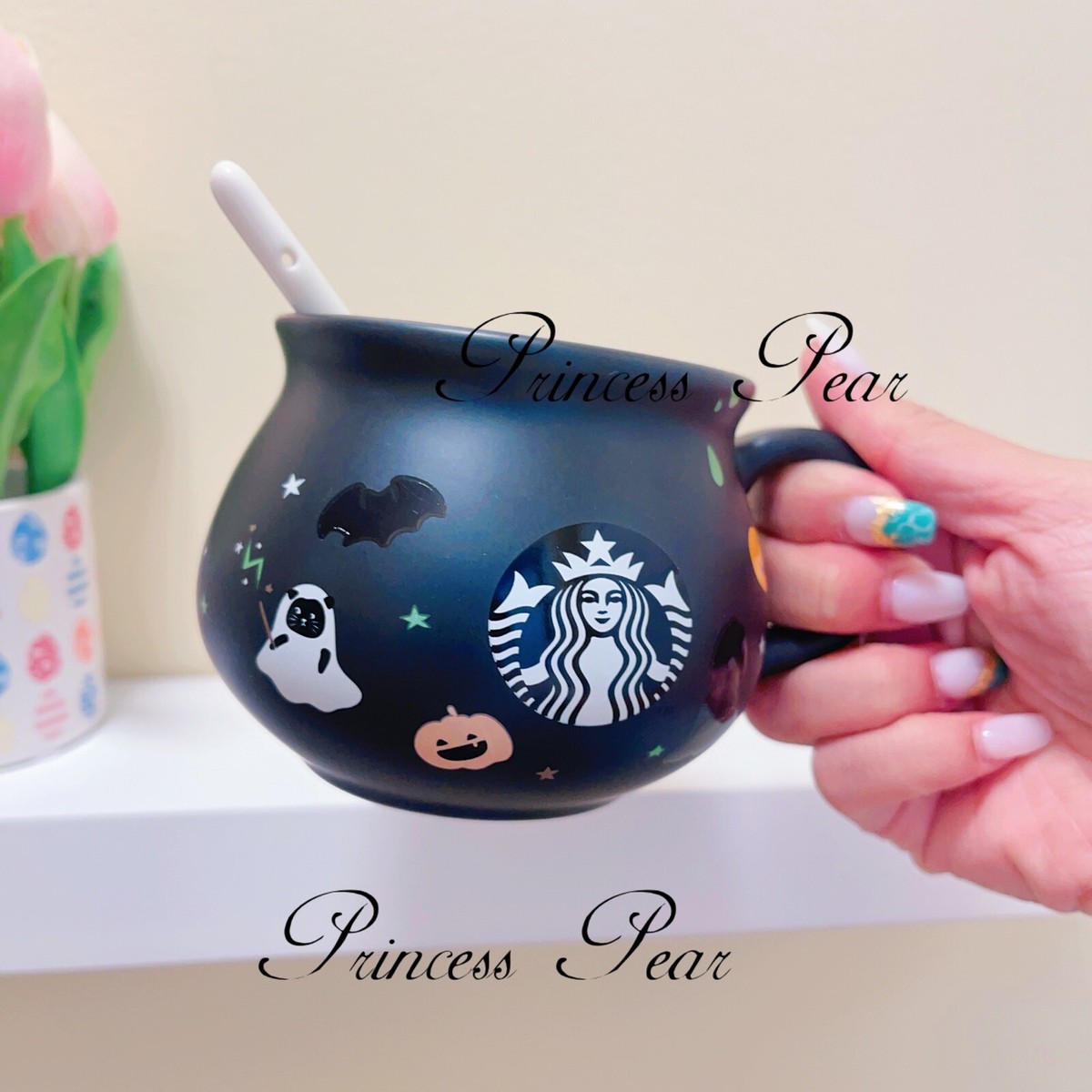 Starbucks Halloween Thailand 2022 Color Changing Cauldron Mug 12