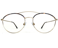 Giorgio Armani Eyeglasses Frames AR6032-1 3002/13 Gold Round Wire Rim 55-18-140