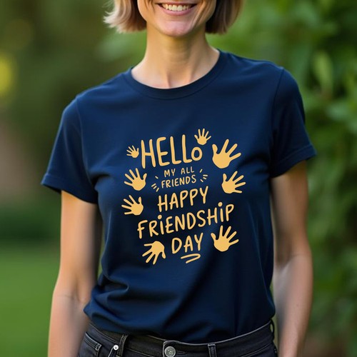 Damen-T-Shirt Hello My All Best Friends Day Bestie BFF Shirt Friendship Day #BFD - Bild 9 von 32