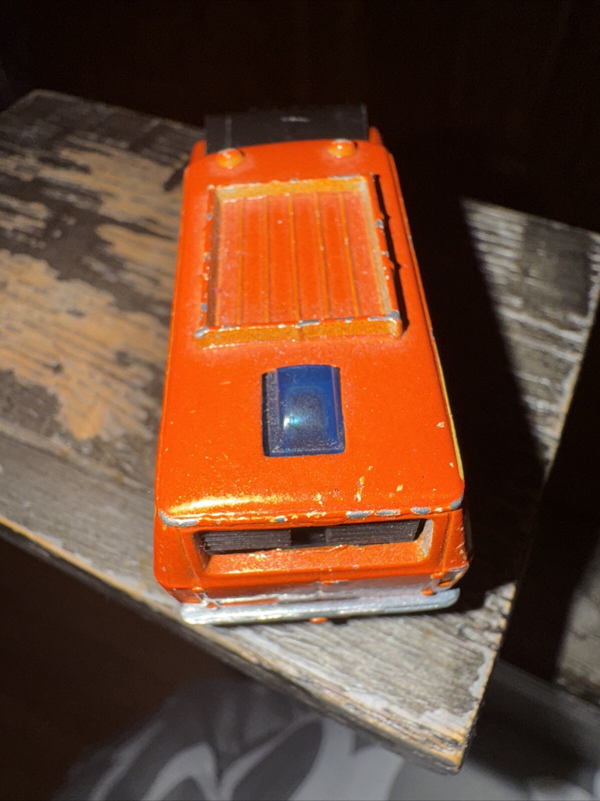 Vintage 1977 Hot Wheels Baja Breaker Van 1/64 Orange Opening Hood Hong Kong thumbnail 13