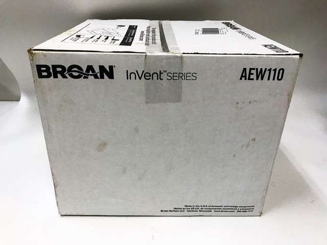 Broan AEW110 White Bathroom Ventilation 