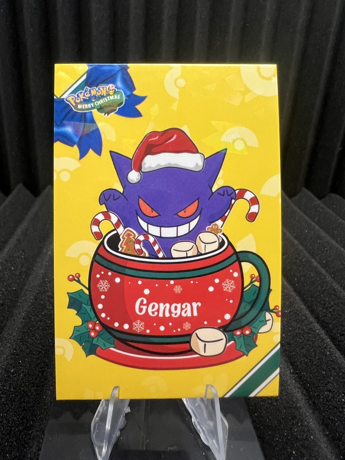Gengar Cracked Ice Holo Christmas Pokemon Card NM Condition