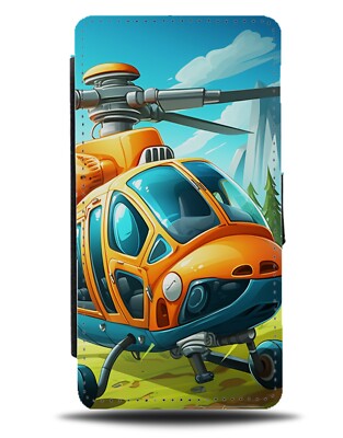 Cartoon Hubschrauber Gummi Handyhülle Hubschrauber Kinder Kinder Comic DK5