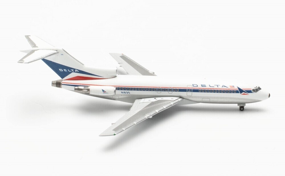 New! Herpa 537278 Delta Air Lines Boeing 727-100, reg. N1635 - 1:500 diecast