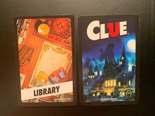 Clue 2020 LIBRARY  Location Card CLASSIC MYSTERY GAME by Hasbro
