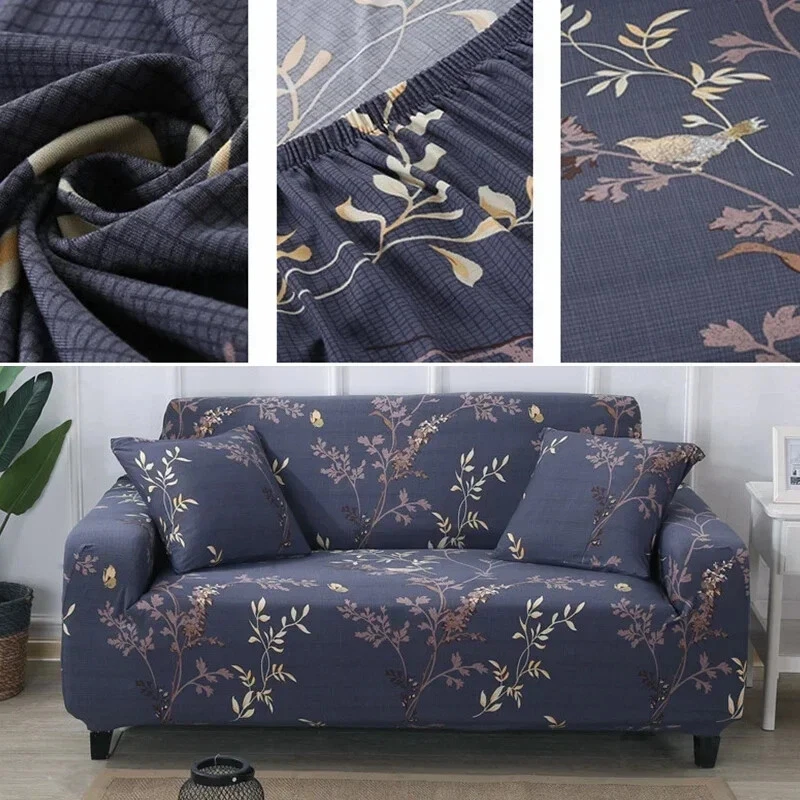 Регулируемые чехлы на диван стул диван эластичный цветочный чехол 1/2/3/4-местный - Изображение 4 из 4
