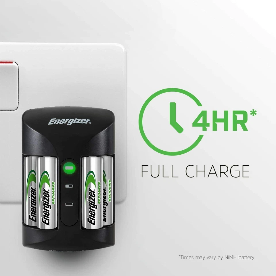 Energizer PRO Charger for AAA & AA NiMH + 4 AA 2000 mAh rechargeable batteries - Image 4 of 4