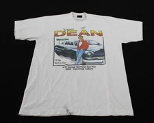 Screen Stars Best Men's James Dean 10th Memorial Rod Run Tee WR4 White Large