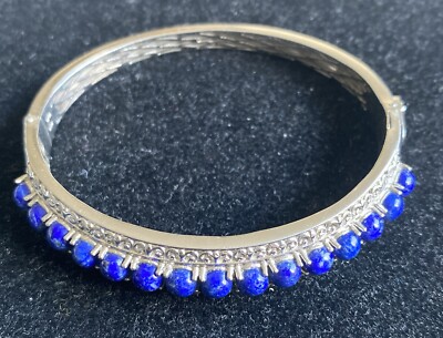 karis silver Tone With Lapis bracelet STS 