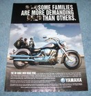 2001 Yamaha Road Star Motorcycle Ad "Some Families are More Demanding Than Other