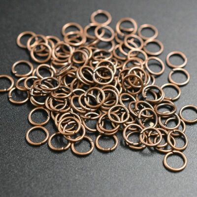 50pcs Necklace Jump Rings Open Loops Charms Links Bracelet Clasps Jewelry Making