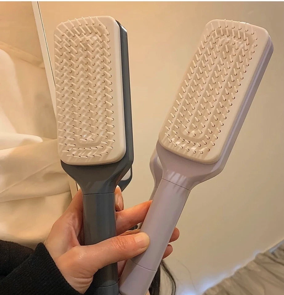 Самоочищающаяся расческа для массажа кожи головы подушка безопасности расческа портативная против распутывания волос - Изображение 2 из 4
