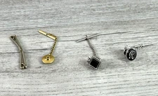 Unbranded Vintage Lot of ( 1 )Tie Clip & ( 2 ) Tie Tacks