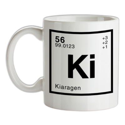 KIARA - Periodenelement Tasse - Nachname - Familie - Name - Tee - Kaffee