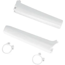 UFO White Fork Tube Protectors / Guards Suzuki RM125 92-95, RM/RMX250 92-95