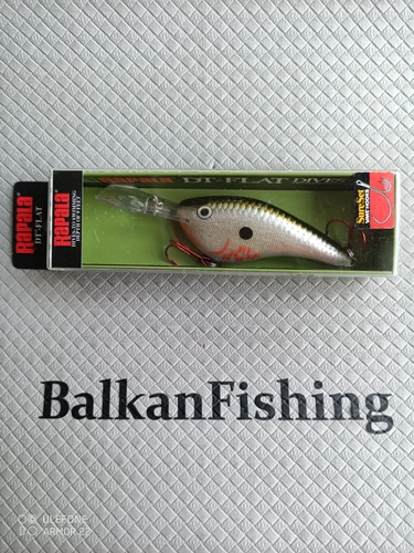 Rapala DT Dives-To Flat DTFSS -9 / 8cm-18g / Color: BOS /Bleeding Olive Shiner /