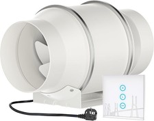 Inline Duct Fan HG Power 6" Wireless Speed Control Ventilation Extractor 150mm