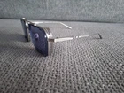 Akoni Aviator Sunglasses AKS-510D-58 SLV-BLU Brushed Silver With Blue Lns 58-18