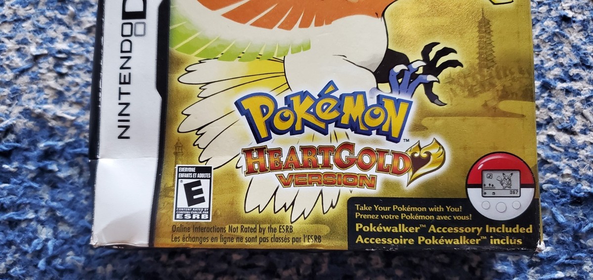 Nintendo DS Pokémon Heart Gold Box HeartGold Big Box Only No Game