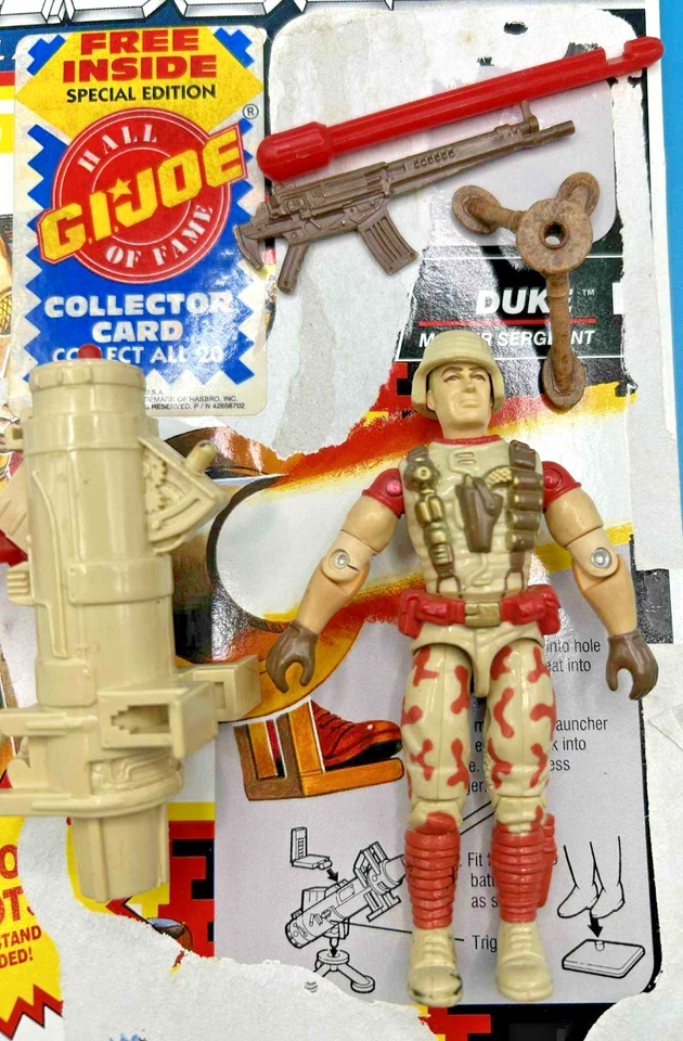 Gi Joe 1991 DUKE vintage v3 GIJOE g i hasbro action figures 1990 Full Filecard - Image 3 of 4
