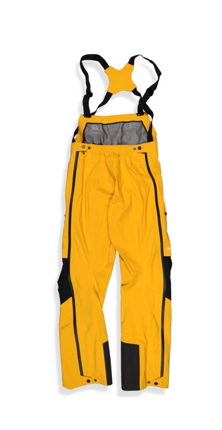 North Face Men L5 DryVent Full Zip Waterproof Shell Ski Bibs Gold Small $495