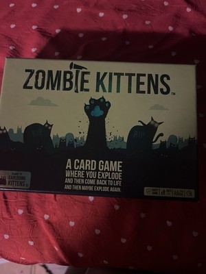 New Zombie Kittens Family Friendly Party Card Game (2-5 Players) Ages 7+