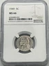 1949 Jefferson Nickel MS 66 NGC Certified