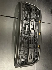 For 2015-2017 FORD F150 Grille Raptor style Front Bumper Grill W/LED Matte Black