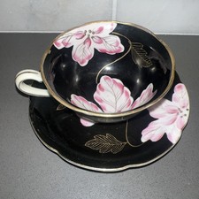 Princess China Hand Painted Occupied Japan Saucer with Burgundy & Gold Design — listing 4
