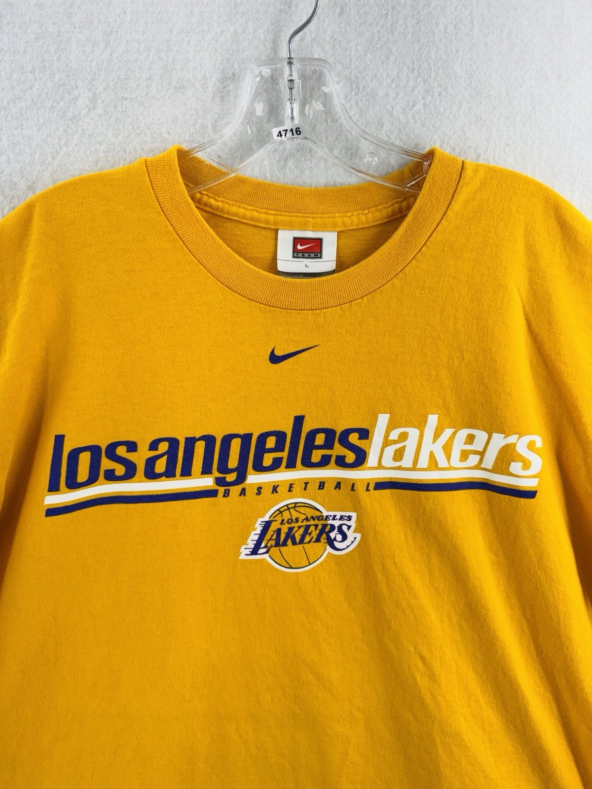 Nike Middle Swoosh LA LAKERS MADE IN USA 🇺🇸 Rare Vtg Y2K Kobe NBA 90’s image 6