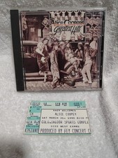 Alice Cooper Greatest Hits CD & Ticket Stub March 31st 1990 Produced Bye FAY