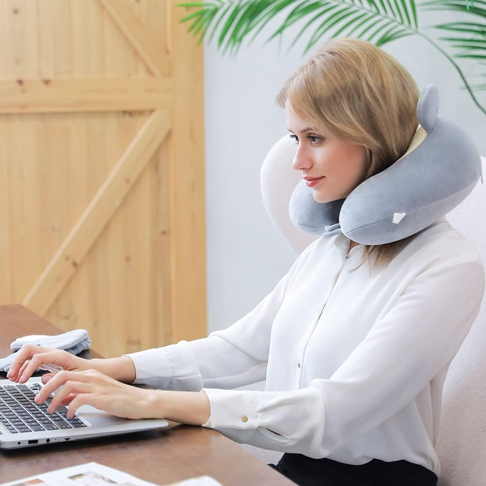 Travel Pillow, Memory Foam Neck Pillow with 360-Degree Head Support Comfortable Travel Pillow, Memory Foam Neck Pillow with 360-Degree Head Support Comfortable