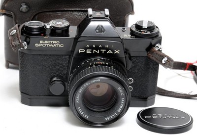 Asahi Pentax ES Electro black paint with Takumar 1.8/55mm